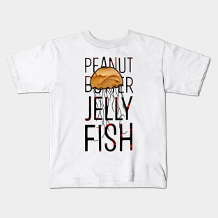 Peanut Butter Jelly Fish (with text) Kids T-Shirt